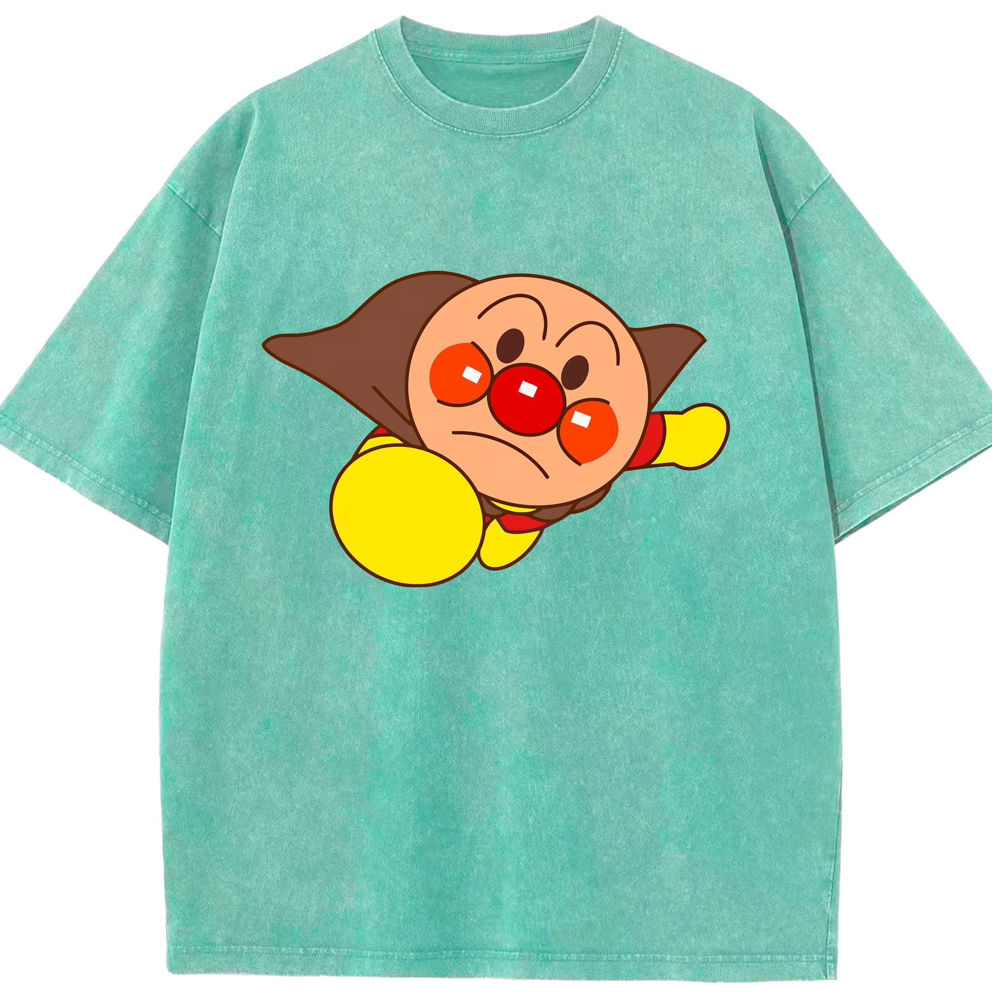 （画像用） アンパンマン Anpanman 綿100% ヴィンテージ風 半袖Tシャツ（フロントプリント）